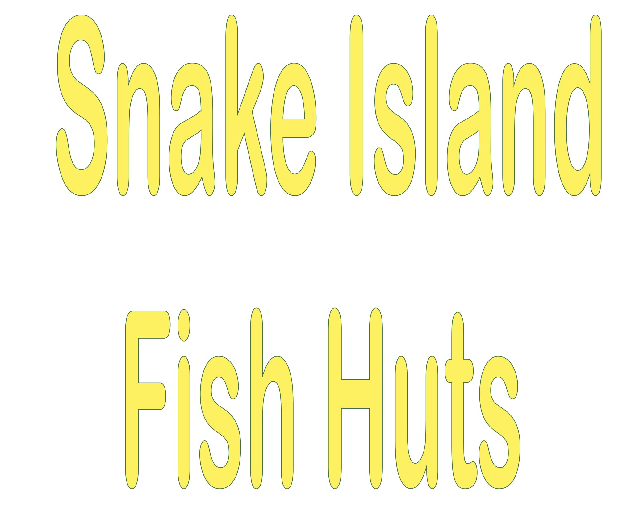 Snake Island Fish Huts