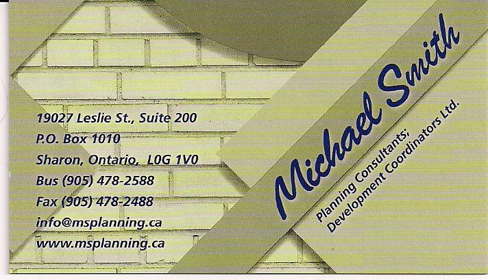 MICHAEL SMITH - PLANNING CONSULTANTS